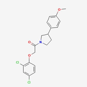 molecular formula C19H19Cl2NO3 B2590840 2-(2,4-Dichlorophenoxy)-1-(3-(4-methoxyphenyl)pyrrolidin-1-yl)ethanone CAS No. 1209167-67-8