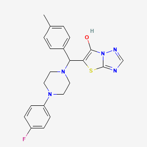 5-((4-(4-Fluorophenyl)piperazin-1-yl)(p-tolyl)methyl)thiazolo[3,2-b][1,2,4]triazol-6-ol
