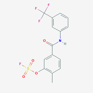 2-Fluorosulfonyloxy-1-methyl-4-[[3-(trifluoromethyl)phenyl]carbamoyl]benzene