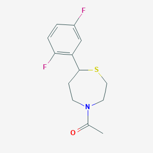 1-(7-(2,5-Difluorophenyl)-1,4-thiazepan-4-yl)ethanone