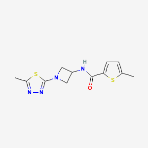 5-Methyl-N-[1-(5-methyl-1,3,4-thiadiazol-2-yl)azetidin-3-yl]thiophene-2-carboxamide