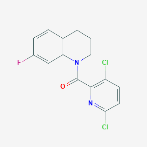1-(3,6-Dichloropyridine-2-carbonyl)-7-fluoro-1,2,3,4-tetrahydroquinoline