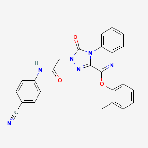 N-(4-cyanophenyl)-2-(4-(2,3-dimethylphenoxy)-1-oxo-[1,2,4]triazolo[4,3-a]quinoxalin-2(1H)-yl)acetamide