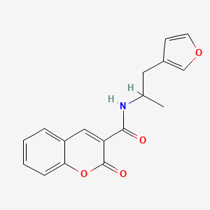 molecular formula C17H15NO4 B2590881 N-(1-(furan-3-yl)propan-2-yl)-2-oxo-2H-chromene-3-carboxamide CAS No. 1788770-40-0