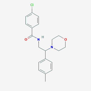4-chloro-N-(2-morpholino-2-(p-tolyl)ethyl)benzamide
