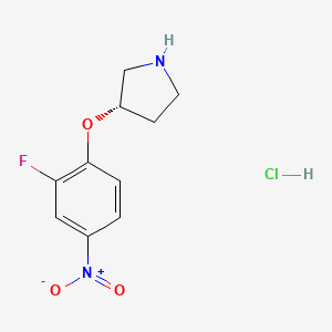 (S)-3-(2-Fluoro-4-nitrophenoxy)pyrrolidine hydrochloride