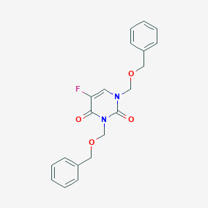 molecular formula C20H19FN2O4 B025909 1,3-DI(Benzyloxymethyl)-5-fluorouracil CAS No. 75500-03-7