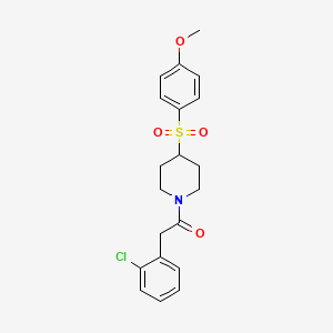 2-(2-Chlorophenyl)-1-(4-((4-methoxyphenyl)sulfonyl)piperidin-1-yl)ethanone