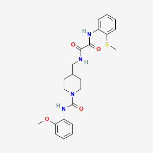 N1-((1-((2-methoxyphenyl)carbamoyl)piperidin-4-yl)methyl)-N2-(2-(methylthio)phenyl)oxalamide