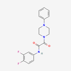 N-(3,4-difluorophenyl)-2-oxo-2-(4-phenylpiperazin-1-yl)acetamide