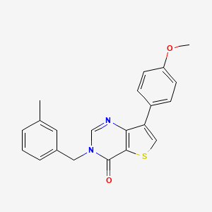 7-(4-methoxyphenyl)-3-(3-methylbenzyl)thieno[3,2-d]pyrimidin-4(3H)-one