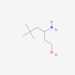 molecular formula C8H19NO B2590954 3-Amino-5,5-dimethylhexan-1-ol CAS No. 1315304-18-7