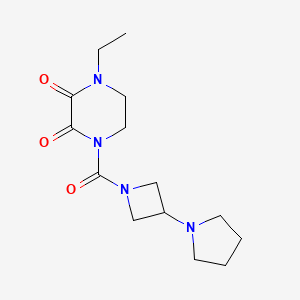 1-Ethyl-4-(3-pyrrolidin-1-ylazetidine-1-carbonyl)piperazine-2,3-dione