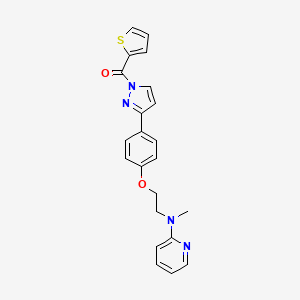 [3-(4-{2-[methyl(2-pyridinyl)amino]ethoxy}phenyl)-1H-pyrazol-1-yl](2-thienyl)methanone