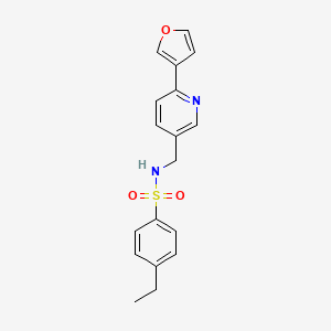 4-ethyl-N-((6-(furan-3-yl)pyridin-3-yl)methyl)benzenesulfonamide
