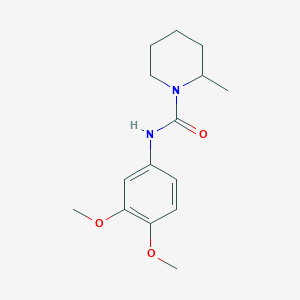 molecular formula C15H22N2O3 B2591004 N-(3,4-dimethoxyphenyl)-2-methylpiperidine-1-carboxamide CAS No. 865659-53-6