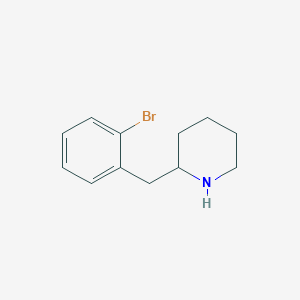 molecular formula C12H16BrN B2591016 2-[(2-Bromophenyl)methyl]piperidine CAS No. 450387-28-7