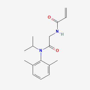 N-[2-(2,6-Dimethyl-N-propan-2-ylanilino)-2-oxoethyl]prop-2-enamide