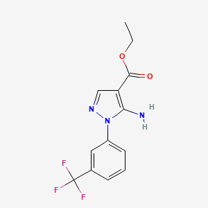 ethyl 5-amino-1-[3-(trifluoromethyl)phenyl]-1H-pyrazole-4-carboxylate