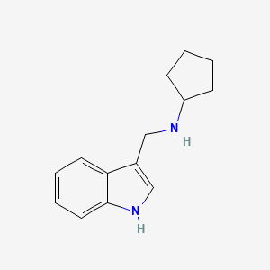 molecular formula C14H18N2 B2591061 N-(1H-indol-3-ylmethyl)cyclopentanamine CAS No. 896683-41-3