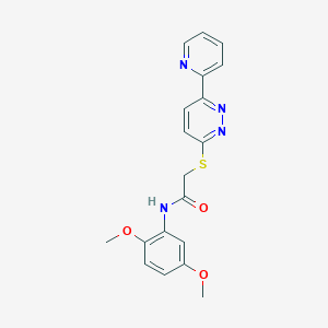 N-(2,5-dimethoxyphenyl)-2-[(6-pyridin-2-ylpyridazin-3-yl)thio]acetamide