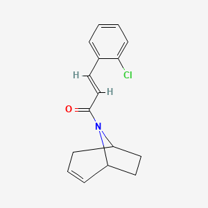 (E)-1-((1R,5S)-8-azabicyclo[3.2.1]oct-2-en-8-yl)-3-(2-chlorophenyl)prop-2-en-1-one