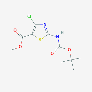 Methyl 2-((tert-butoxycarbonyl)amino)-4-chlorothiazole-5-carboxylate