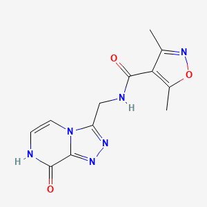 N-((8-hydroxy-[1,2,4]triazolo[4,3-a]pyrazin-3-yl)methyl)-3,5-dimethylisoxazole-4-carboxamide