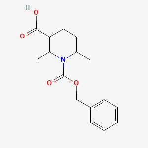 2,6-Dimethyl-1-phenylmethoxycarbonylpiperidine-3-carboxylic acid