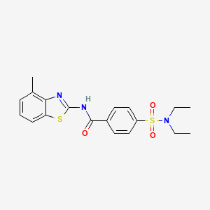 4-(diethylsulfamoyl)-N-(4-methyl-1,3-benzothiazol-2-yl)benzamide