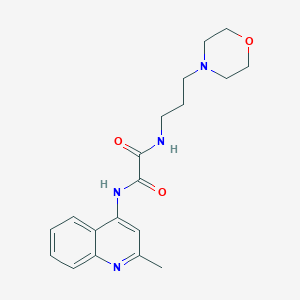 molecular formula C19H24N4O3 B2591111 N1-(2-methylquinolin-4-yl)-N2-(3-morpholinopropyl)oxalamide CAS No. 941939-24-8