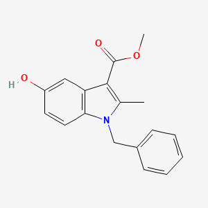 molecular formula C18H17NO3 B2591125 methyl 1-benzyl-5-hydroxy-2-methyl-1H-indole-3-carboxylate CAS No. 73967-75-6