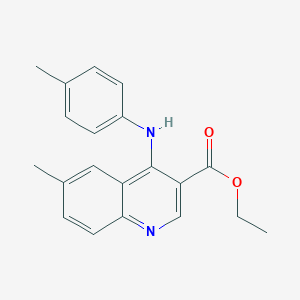 molecular formula C20H20N2O2 B259118 Ethyl 6-methyl-4-(4-toluidino)-3-quinolinecarboxylate 