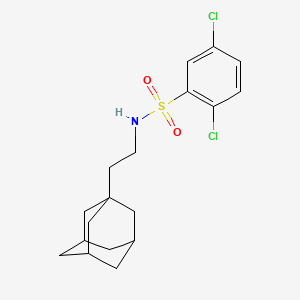 molecular formula C18H23Cl2NO2S B2591207 N-[2-(adamantan-1-yl)ethyl]-2,5-dichlorobenzene-1-sulfonamide CAS No. 446028-56-4