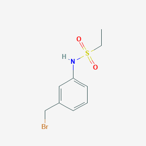 molecular formula C9H12BrNO2S B2591226 N-(3-(Bromomethyl)phenyl)ethanesulfonamide CAS No. 1527625-31-5