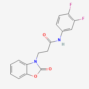 B2591247 N-(3,4-difluorophenyl)-3-(2-oxobenzo[d]oxazol-3(2H)-yl)propanamide CAS No. 851989-31-6