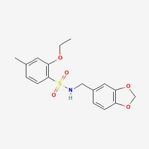 N-(1,3-benzodioxol-5-ylmethyl)-2-ethoxy-4-methylbenzenesulfonamide