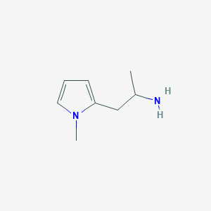 molecular formula C8H14N2 B2591330 1-(1-methyl-1H-pyrrol-2-yl)propan-2-amine CAS No. 910384-28-0