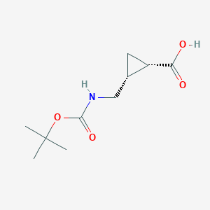 (1S,2R)-2-(((tert-Butoxycarbonyl)amino)methyl)cyclopropanecarboxylic acid