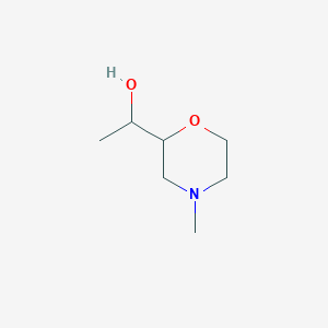 molecular formula C7H15NO2 B2591363 1-(4-Methylmorpholin-2-yl)ethan-1-ol CAS No. 1540922-49-3