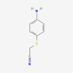 molecular formula C8H8N2S B2591388 2-[(4-Aminophenyl)sulfanyl]acetonitrile CAS No. 83591-70-2