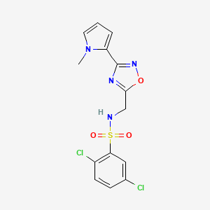2,5-dichloro-N-((3-(1-methyl-1H-pyrrol-2-yl)-1,2,4-oxadiazol-5-yl)methyl)benzenesulfonamide