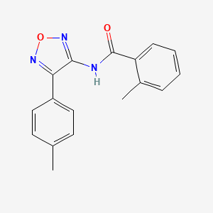 2-methyl-N-[4-(4-methylphenyl)-1,2,5-oxadiazol-3-yl]benzamide