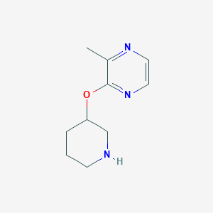 2-Methyl-3-(piperidin-3-yloxy)pyrazine