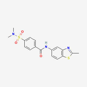 4-(N,N-dimethylsulfamoyl)-N-(2-methylbenzo[d]thiazol-5-yl)benzamide