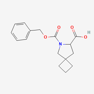 6-Phenylmethoxycarbonyl-6-azaspiro[3.4]octane-7-carboxylic acid