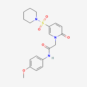 N-(4-methoxyphenyl)-2-[2-oxo-5-(piperidin-1-ylsulfonyl)pyridin-1(2H)-yl]acetamide