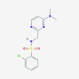 2-chloro-N-((4-(dimethylamino)pyrimidin-2-yl)methyl)benzenesulfonamide