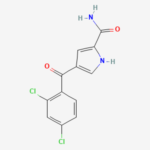 molecular formula C12H8Cl2N2O2 B2591427 4-(2,4-dichlorobenzoyl)-1H-pyrrole-2-carboxamide CAS No. 339023-64-2