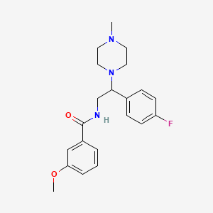 N-(2-(4-fluorophenyl)-2-(4-methylpiperazin-1-yl)ethyl)-3-methoxybenzamide